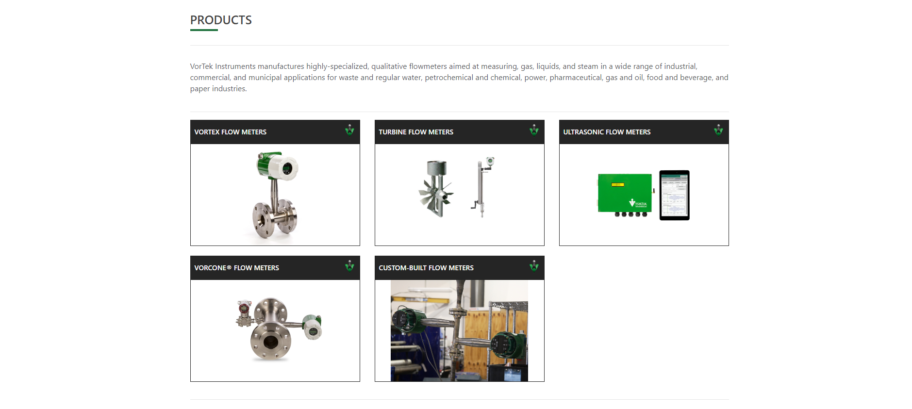 Industrial Website Catalog Design