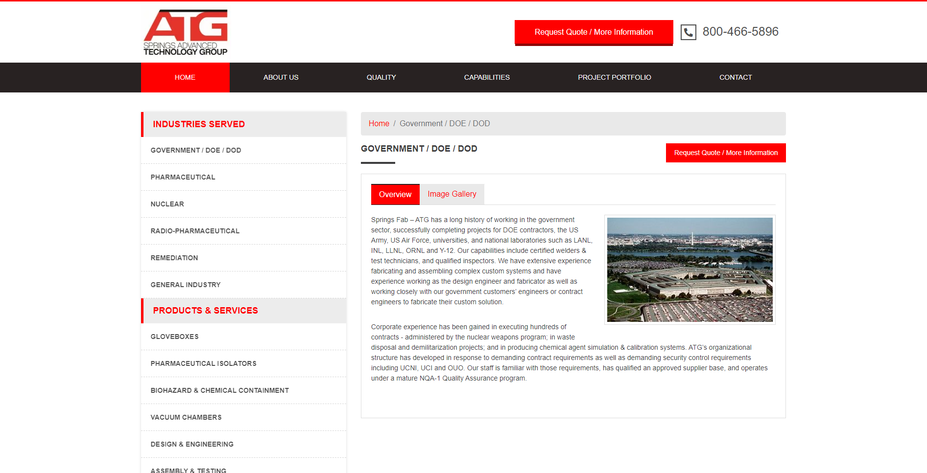 Industrial Website Design