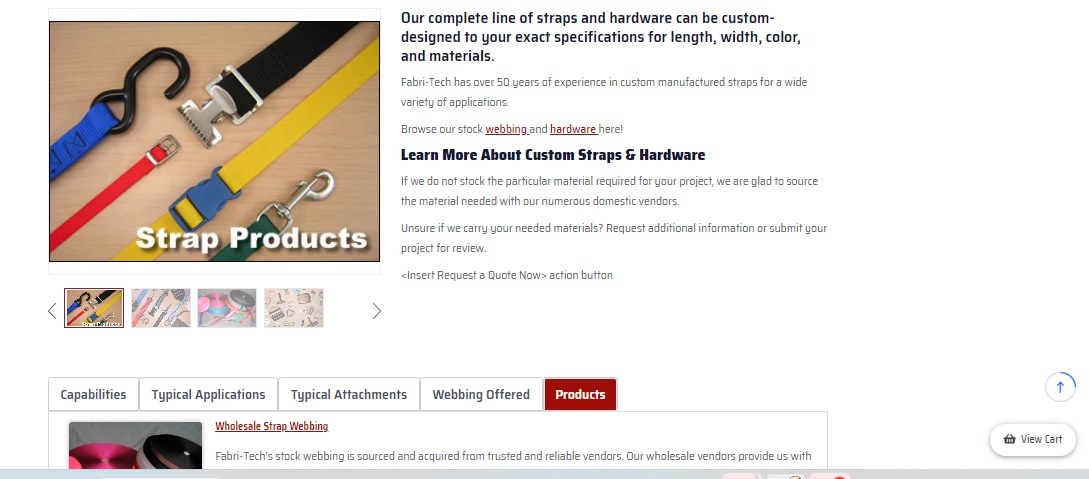 Industrial Catalog Website Wholesale Service Page