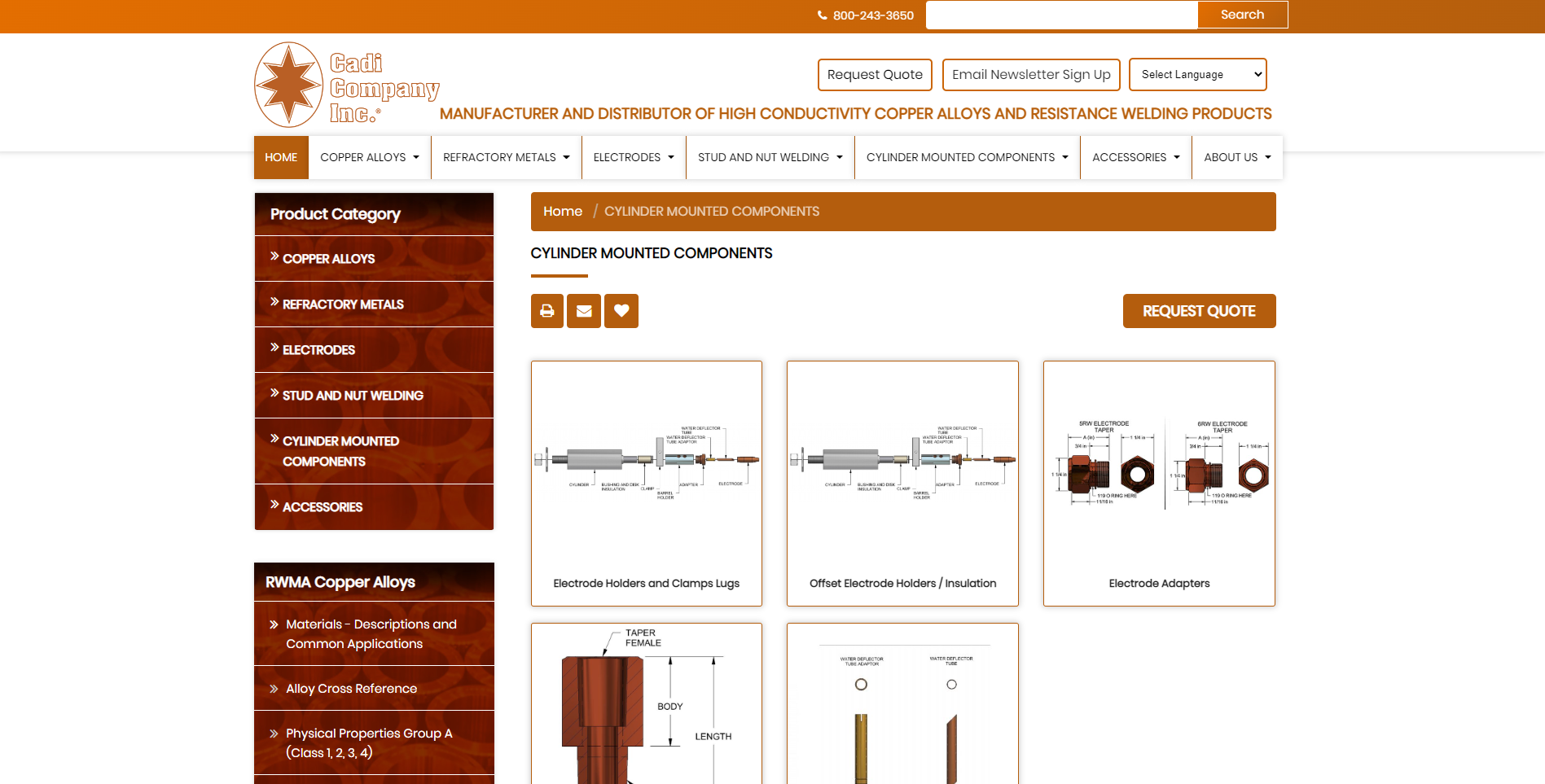 Industrial website marketing and design