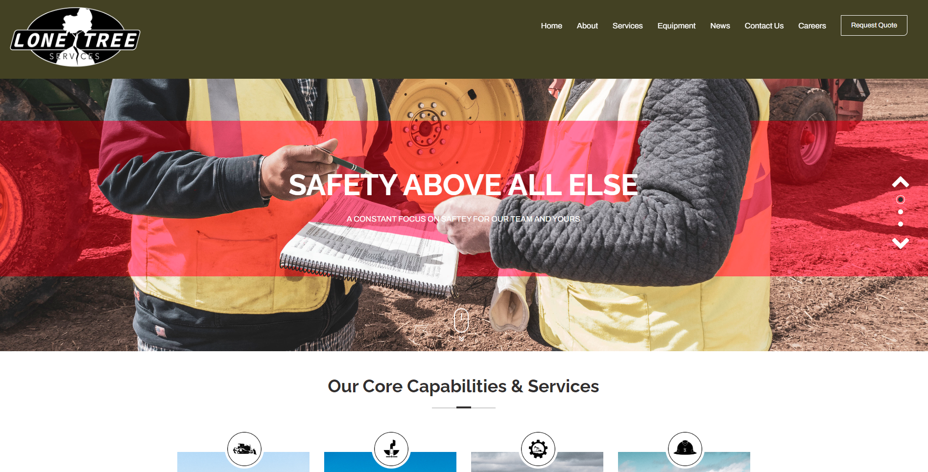 Web Design for Lone Tree Services