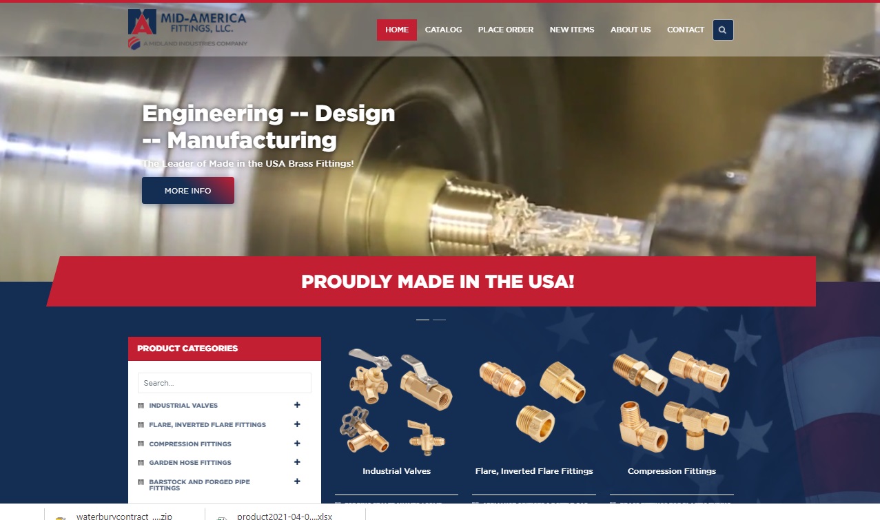 Midamerica Fittings Brass Fittings Industrial Manufacturer